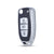 JVCV® Premium Soft TPU Leather Pattern Key Cover Compatible with Tata Curvv Tiago Tigor Punch Nexon Zest Bolt Safari Storme Flip Key