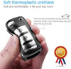 JVCV® Premium Soft TPU Leather Pattern Key Cover Compatible with Volkswagen Polo Vento Jetta Ameo Passat and Skoda Rapid Laura Superb Octavia Fabia Yeti Folding Key