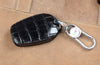 JVCV® Handmade Leather Crocodile Pattern Key Cover – Compatible with Tata Nexon, Harrier, Safari, Punch, Altroz & More – 4 Button Smart Key