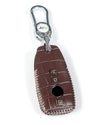 JVCV® Handmade Leather Crocodile Pattern Key Cover – Compatible with Mercedes-Benz E-Class, S-Class, A-Class, C-Class & G-Class Smart Key