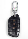 JVCV® Handmade Leather Crocodile Pattern Key Cover – Compatible with New MG Hector, Hector Plus, Windsor & Windsor Pro EV Smart Key