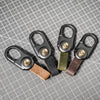 JVCV® Leather Universal Keychain with Zinc Alloy Buckle Light weight Ring Hook Accessories Holder Organizer for Car Bike Home Office Keys for Men and Women