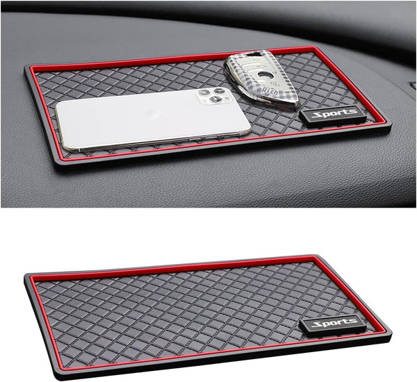 JVCV® Anti Slip Car Dashboard Mat Universal Magic Anti Slide PU Sticky Multifunctional Anti Slip Grip Mat for Phones Sunglasses Keys Electronic Devices Coins Heat Resistant Leaves no Residue