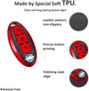 JVCV® Premium Soft TPU Leather Pattern Key Cover Compatible with Nissan Smart Key