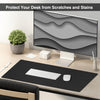 JVCV® Large Premium Vegan Leather Desk Mat Non Slip Extended Mouse Pad Reversible for Work from Home Office Gaming Accessories 80 X 40 cm