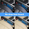 JVCV® Car Seat Gap Filler with Double Slot Storage – Premium PU Leather Gap Plug Organizer for Cars | Anti-Drop Design, Easy Installation – Black, Beige &amp; Brown