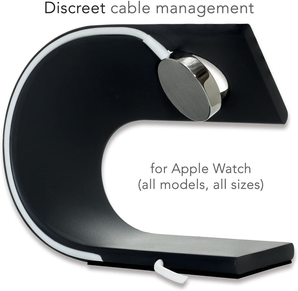 JVCV Sturdy Aluminum Platform Charger Stand Charging Dock Station Holder Cradle Compatible with Apple Watch/iWatch 2 3 4 38mm 40mm 42mm and 44 mm All Models