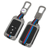 JVCV® Metal Key Cover compatible with Honda City, Elevate, Civic, Jazz, Amaze, CR-V, WR-V, BR-V 3/4 Button Push Button Start Smart Key