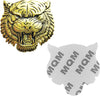JVCV® 3D Metal Tiger Sticker Chrome Logo Decal Emblem Badge for All Cars Bikes Laptops Headphones Helmets Home Office Accessory