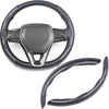 JVCV® Premium ABS Steering Wheel Trim Cover – Wood Pattern | Luxury Car Interior Decorative Overlay | Anti-Slip Scratch-Resistant Stylish Upgrade | Universal Fit for Most Cars