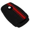 JVCV® Car Key Cover Compatible with Mahindra XUV 300 and Alturas G4 Flip Key - Rally Stripe