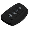 JVCV® Car Key Cover Compatible with Hyundai Alcazar Creta Venue i20 Tucson Elantra 4 Button Smart Key - Rally Stripe