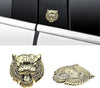JVCV® 3D Metal Tiger Sticker Chrome Logo Decal Emblem Badge for All Cars Bikes Laptops Headphones Helmets Home Office Accessory