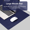 JVCV® Large Premium Vegan Leather Desk Mat Non Slip Extended Mouse Pad Reversible for Work from Home Office Gaming Accessories 80 X 40 cm
