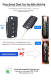 JVCV® Car Key Cover Compatible with Skoda Octavia, Kodiaq Superb Folding Key - Don’t Touch My Key