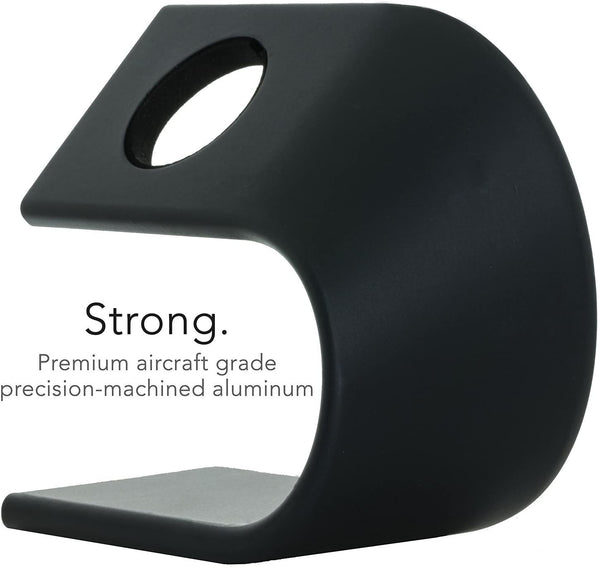 JVCV Sturdy Aluminum Platform Charger Stand Charging Dock Station Holder Cradle Compatible with Apple Watch/iWatch 2 3 4 38mm 40mm 42mm and 44 mm All Models