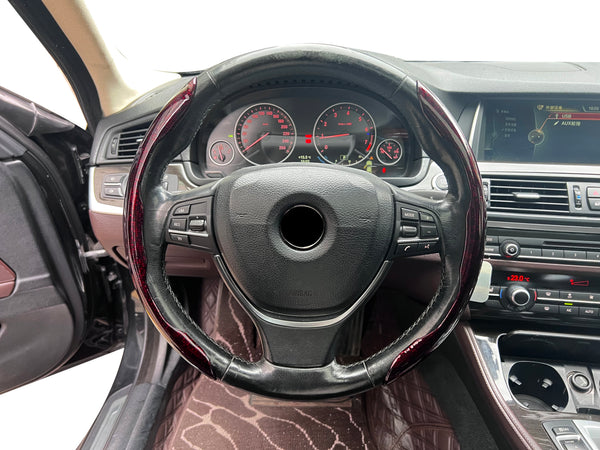 JVCV® 2 Pcs Universal Fit Checkered Pattern High Gloss Segmented Steering Wheel Cover – Hard Car Wheel Grip | Non-Slip Cover Protector | Interior Accessory