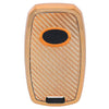 JVCV® Premium Soft TPU Leather Pattern Key Cover Compatible with Kia Seltos Sonet Carens 3 Button Push Start Car Key