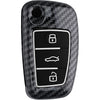 Hard Case Key Cover Compatible with Audi A1 A3 A6 Q2 Q3 Q7 TT TTS R8 S3 S6 RS3 Folding Key