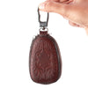 Large Capacity Leather Car Key Holder (Brown)