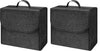 JVCV® COMBO PACK - Car Trunk Boot Organizer, Car Storage and Organizer Anti Slip Car Accessories Organizer for Car, Suv, Sedan, Truck, Minivan Anti Slip Bottom