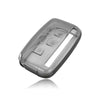 JVCV® Soft TPU Transparent Cover with keychain – Compatible with Range Rover Keys (Transparent Black)