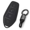 JVCV® Premium Soft TPU Key Cover with Premium Metal Keychain – Matte Black Finish – Compatible with BYD Atto 3, Seal, Sealion & eMax7 Smart Key