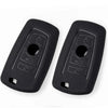 JVCV® Soft TPU Key Cover – Matte Black Finish – Compatible with BMW X4, X3, 5 Series, 6 Series, 3 Series & 7 Series 4 Button Smart Key