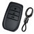 JVCV® Soft TPU Key Cover – Matte Black Pattern – Compatible with Toyota Fortuner, Camry, Hilux, Innova Crysta, Fortuner Legender, Innova HyCross & Land Cruiser – 3 Button Smart Key