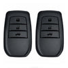 JVCV® Soft TPU Key Cover – Matte Black Pattern – Compatible with Toyota Fortuner, Camry, Hilux, Innova Crysta, Fortuner Legender, Innova HyCross & Land Cruiser – 3 Button Smart Key