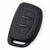 JVCV® Soft TPU Key Cover – Matte Black Pattern – Compatible with Hyundai Creta, i10, Grand i20, Elite i20, i20 Active, Verna 4S, Tucson, Elantra & Grand i10 Nios – 3 Button Smart Key