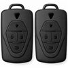 JVCV® Soft TPU Key Cover – Matte Black Finish – Compatible with VinFast VF6 & VF7 – 4 Button Smart Key
