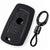 JVCV® Soft TPU Key Cover with Premium Metal Keychain – Matte Black Finish – Compatible with BMW X4, X3, 5 Series, 6 Series, 3 Series & 7 Series 4 Button Smart Key