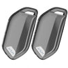 JVCV® Soft TPU Transparent Key Cover – Transparent Black – Compatible with Kia Seltos 2026, Syros, EV6 & EV9 – 4 Button Smart Key