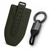 JVCV® Soft TPU Key Cover with Premium Metal Keychain – Matte Green Pattern – Compatible with Mahindra 7XO, BE6, XEV 9E, XEV 9S & BE 6 Formula E Edition (FE) – 6 Button Smart Key (Copy)