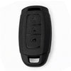 JVCV® Soft TPU Key Cover – Matte Black Pattern – Compatible with Hyundai Verna – 3 Button Smart Key