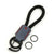 JVCV® Premium Braided Keychain with Leather Accent – Durable Car Key Holder Loop | Stylish Everyday Carry Keyring