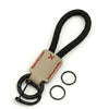 JVCV® Premium Braided Keychain with Leather Accent – Durable Car Key Holder Loop | Stylish Everyday Carry Keyring