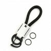JVCV® Premium Braided Keychain with Leather Accent – Durable Car Key Holder Loop | Stylish Everyday Carry Keyring