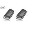 JVCV® 2 Pack Soft TPU Transparent Cover Compatible with MG Hector and Hector Plus Smart Key (Transparent Black)
