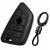 JVCV® Soft TPU Key Cover – Matte Black Pattern – Compatible with BMW X1, X3, X5, X6, 5 Series, 6 Series & 7 Series – 4 Button Blade Smart Key