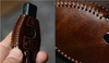 JVCV® Handmade Leather Car Key Cover – Compatible with Mercedes-Benz 3 Button Smart Key