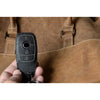 JVCV® Soft Handmade Lychee Pattern Leather Key Cover Compatible with Benz E Series 3 Button Smart Key
