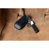 JVCV® Soft Handmade Lychee Pattern Leather Key Cover Compatible with Benz E Series 3 Button Smart Key