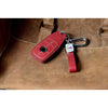 JVCV® Soft Handmade Lychee Pattern Leather Key Cover Compatible with Benz E Series 3 Button Smart Key