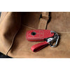 JVCV® Soft Handmade Lychee Pattern Leather Key Cover Compatible with Benz E Series 3 Button Smart Key