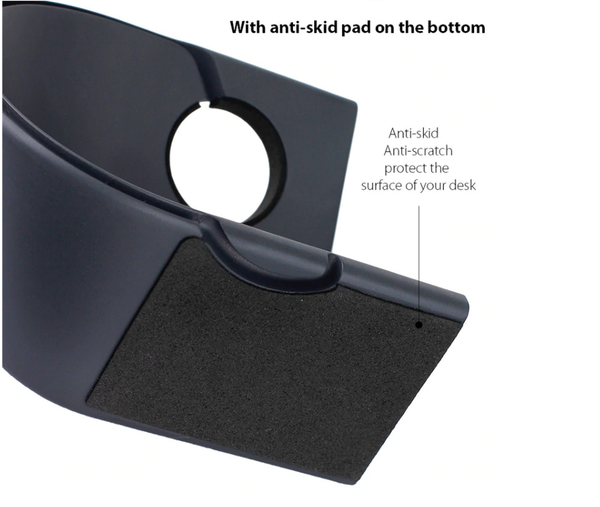 JVCV Sturdy Aluminum Platform Charger Stand Charging Dock Station Holder Cradle Compatible with Apple Watch/iWatch 2 3 4 38mm 40mm 42mm and 44 mm All Models