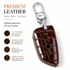 JVCV® Handmade Leather Crocodile Pattern Key Cover – Compatible with BMW 2, 3, 5, 6, 7 Series, X1, X2, X3, X5, X6 – Blade Smart Key