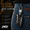 JVCV® Handmade Leather Crocodile Pattern Key Cover – Compatible with BMW 2, 3, 5, 6, 7 Series, X1, X2, X3, X5, X6 – Blade Smart Key