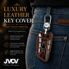 JVCV® Handmade Leather Crocodile Pattern Key Cover – Compatible with BMW 2, 3, 5, 6, 7 Series, X1, X2, X3, X5, X6 – Blade Smart Key